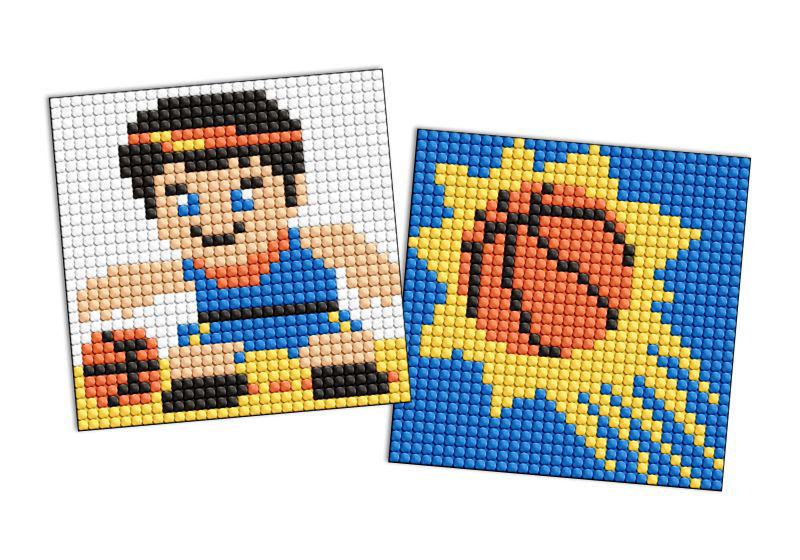 Алмазная мозаика на стикере Ideyka Спорт Баскетбол из 2 сюжетов 9х9 см (Id-AMS1104)