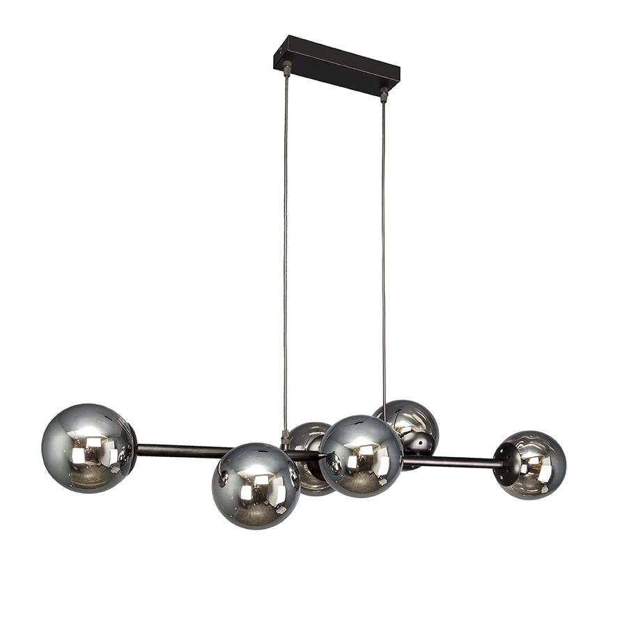 Люстра молекула подвесная Levistella 7521010-6 BK/BK черный плафон Черный