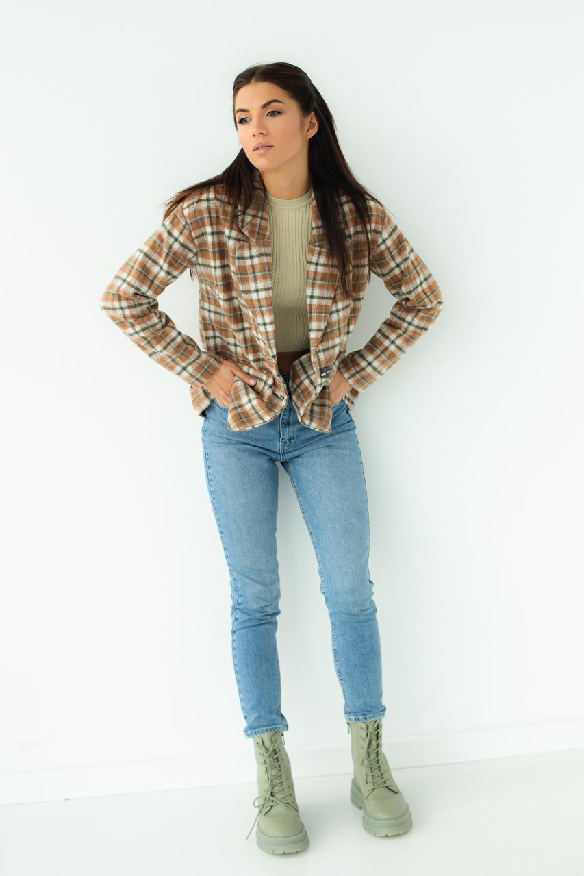 Жакет жіночий To More.e M Коричневий (9528352) - фото 3 Жакет жіночий To More.e M Коричневий (9528352) - фото 3