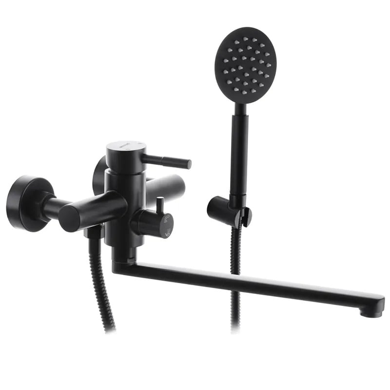 Змішувач для ванни MIXXUS SUS-006 Euro з нержавіючої сталі SUS304 Чорний (MI2806)