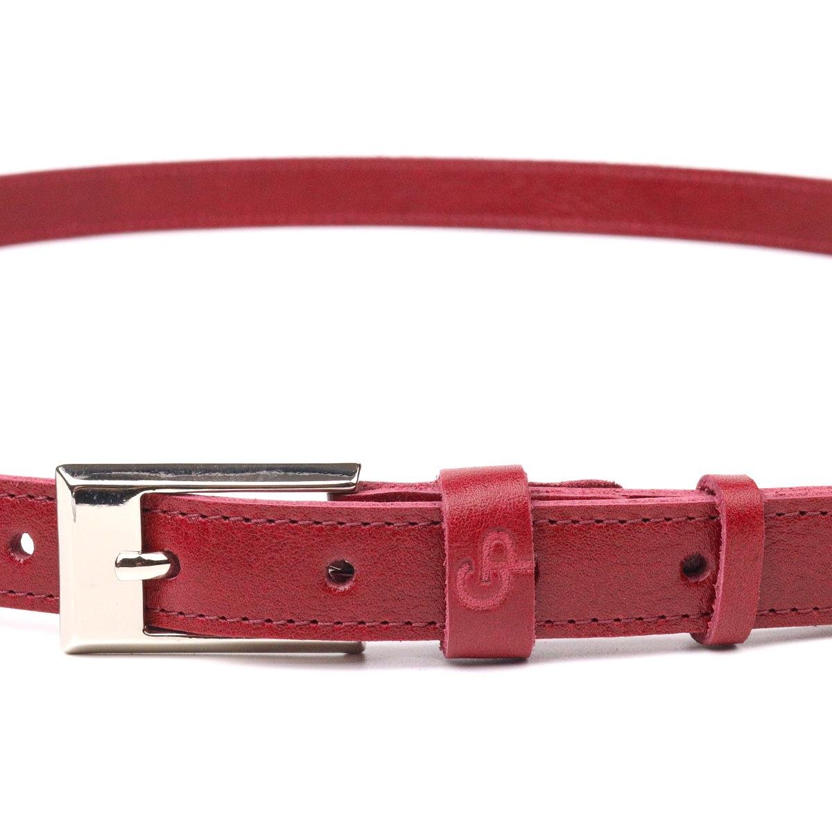 Ремінь шкіряний жіночий GRANDE PELLE Leather Belt 21447 Бордовий (10847245) - фото 3