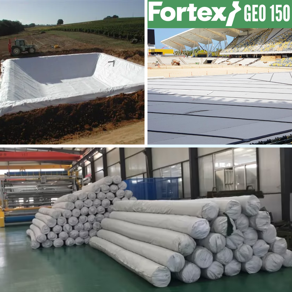 Геотекстиль нетканый Fortex Geo PP 150 г/м2 S13NW 6х100 м 600 м2 (391078) - фото 9 Геотекстиль нетканый Fortex Geo PP 150 г/м2 S13NW 6х100 м 600 м2 (391078) - фото 9