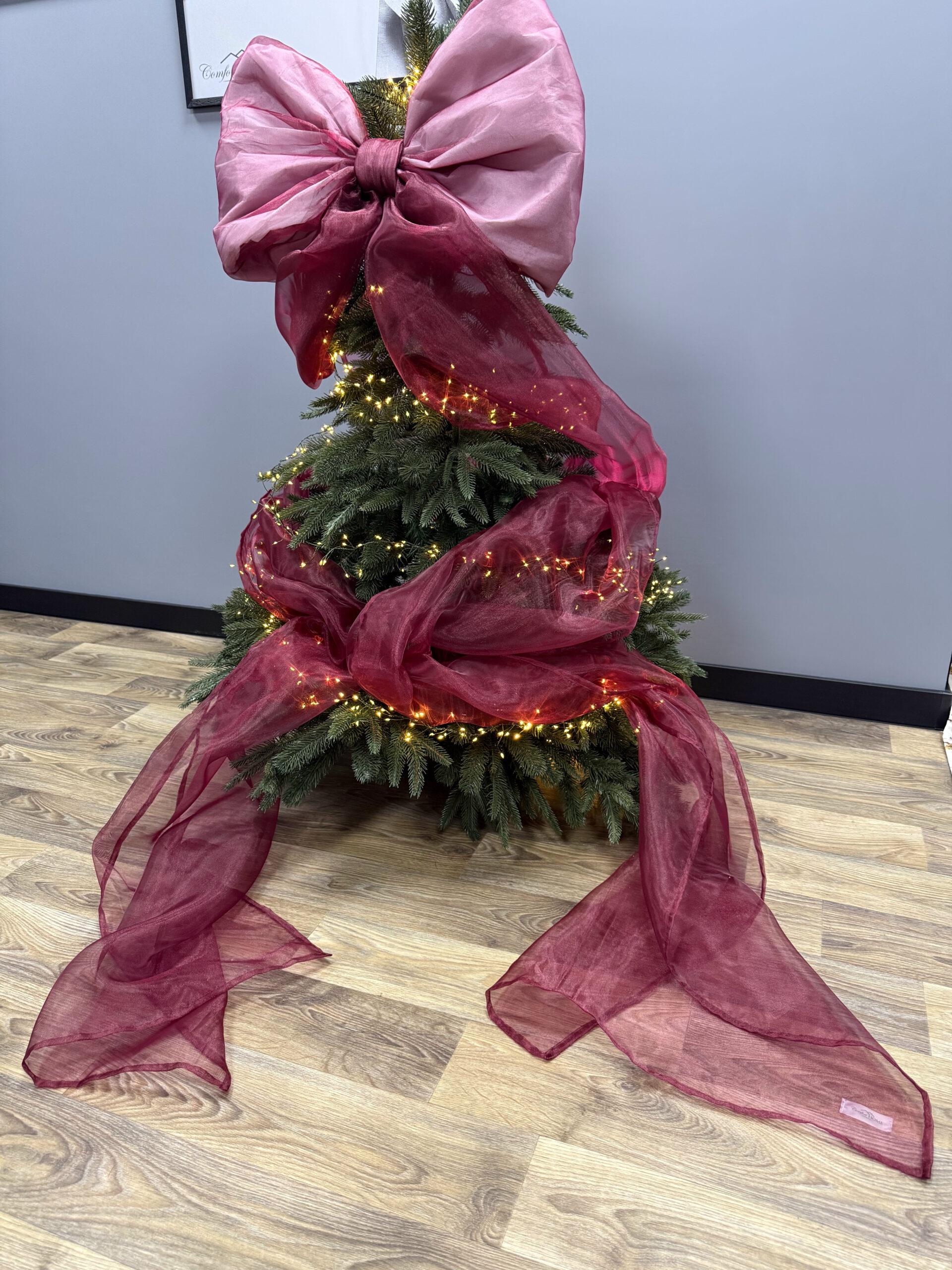 Бант для елки Comfort Home из органзы h 250 см (5054457)