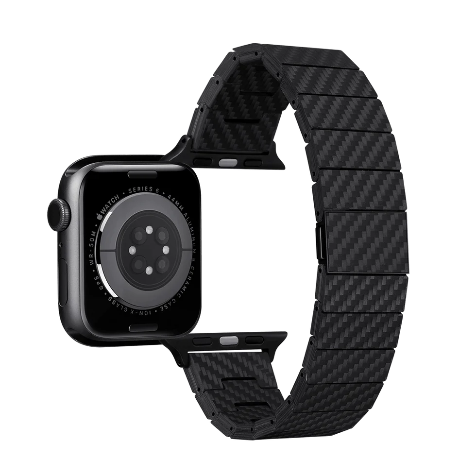 Ремінець Pitaka Carbon Fiber Watch Band для Apple Watch 49/45/44 мм Modern Black/Grey (AWB2307) - фото 4 Ремінець Pitaka Carbon Fiber Watch Band для Apple Watch 49/45/44 мм Modern Black/Grey (AWB2307) - фото 4