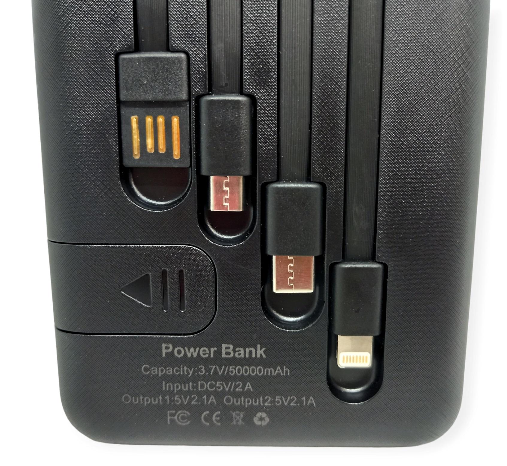 Повербанк Power Bank 50000 mAh 2,1А QC 22.5W - фото 5