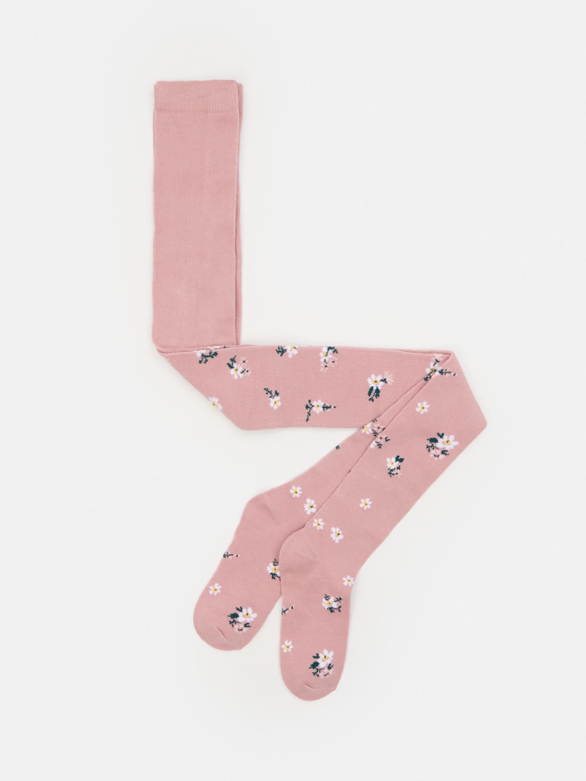 Колготки Sinsay с цветами 86-92 см Розовый (5531P)