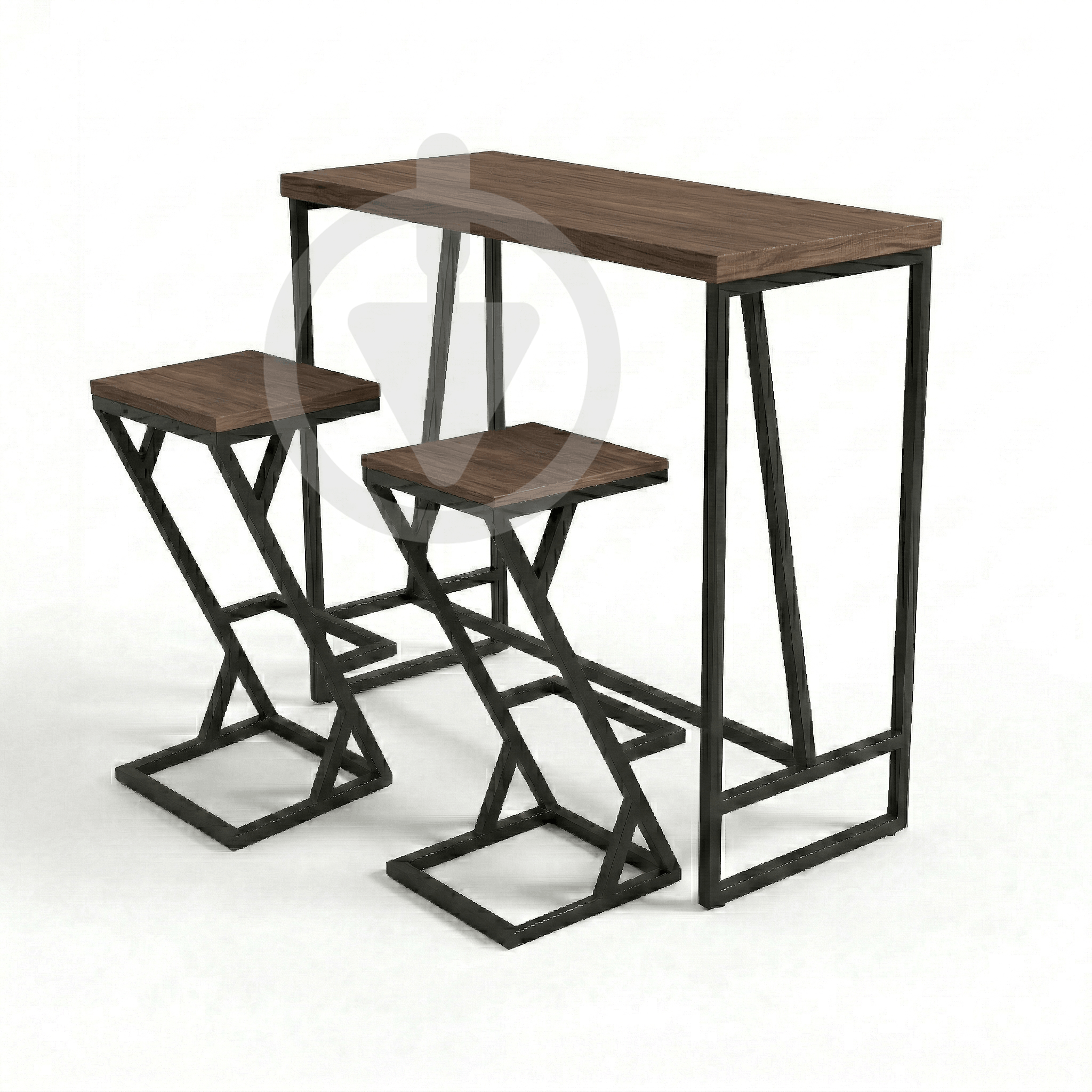 Барный стол со стульями AVVS Лофт 1110х470 мм ДСП 36 мм/металлический каркас Черный/Морское Дерево Барный стол со стульями AVVS Лофт 1110х470 мм ДСП 36 мм/металлический каркас Черный/Морское Дерево