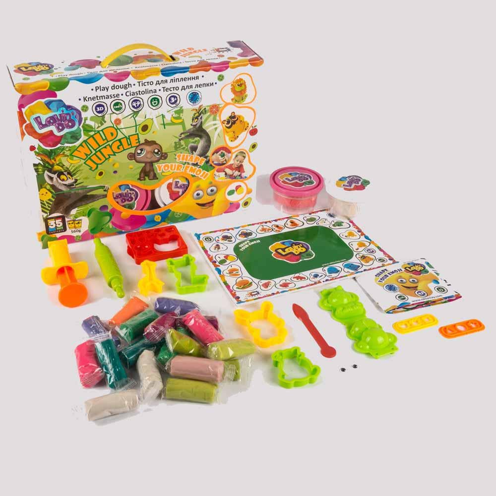Набор для творчества OKTO Тесто для лепки Lovin Do Wild jungle 36х29х7 см (11004)