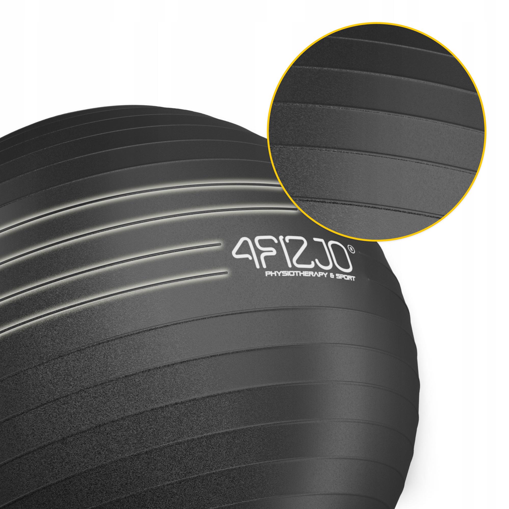 Мяч для фитнеса 4fizjo Anti-Burst 75 см Black (P-5907739316370) - фото 11