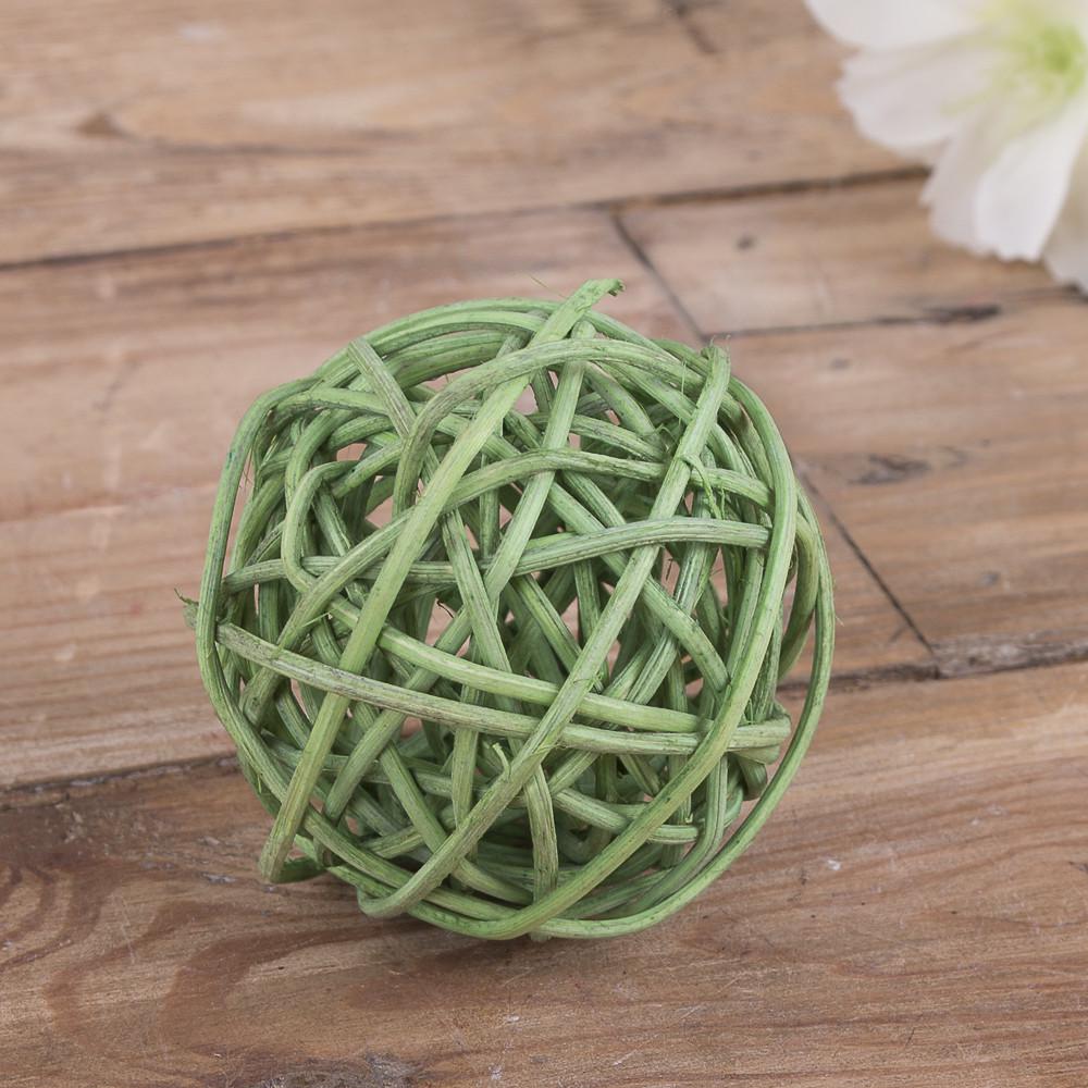 Шарики ротанг 5 см Зеленый (1281-1)