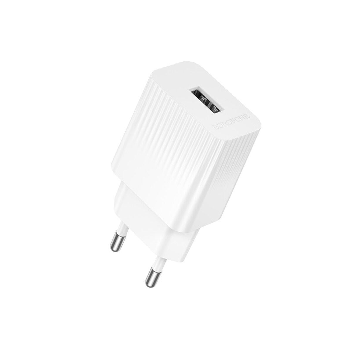 Зарядное устройство для Borofone BAS71A Source Single-Port Charger 1xUSB 2,1A White (6941991122569)