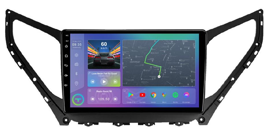 Автомагнітола штатна Phantom DVA-2K9 Pro Hyundai Grandeur/Azera 2014-2018 9" (PH-22068464)