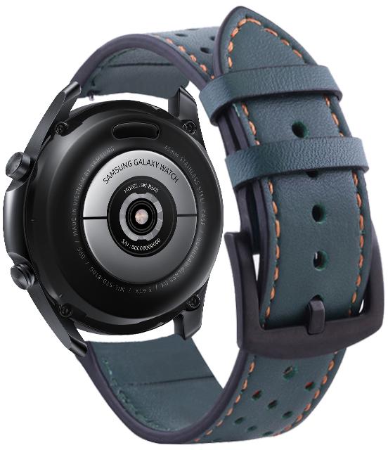 Ремешок кожаный Classico для Galaxy Watch 3 45 мм Green (16878)