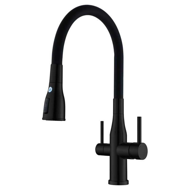 Смеситель для кухни KOER KI-72024-05 с выходом для питьевой воды нержавеющая сталь (KR5012)