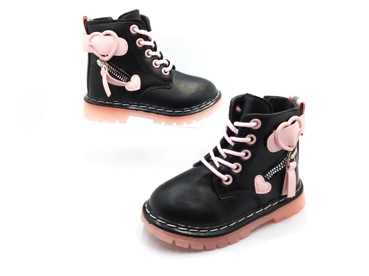 Черевики демісезонні для дівчаток BBT Kids R6214-3/21 р. 21 Чорний - фото 3 Черевики демісезонні для дівчаток BBT Kids R6214-3/21 р. 21 Чорний - фото 3