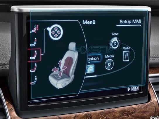 Защитное стекло Pixsel гибридное матовое на монитор Audi A8/S8-7,7" 2010-2013
