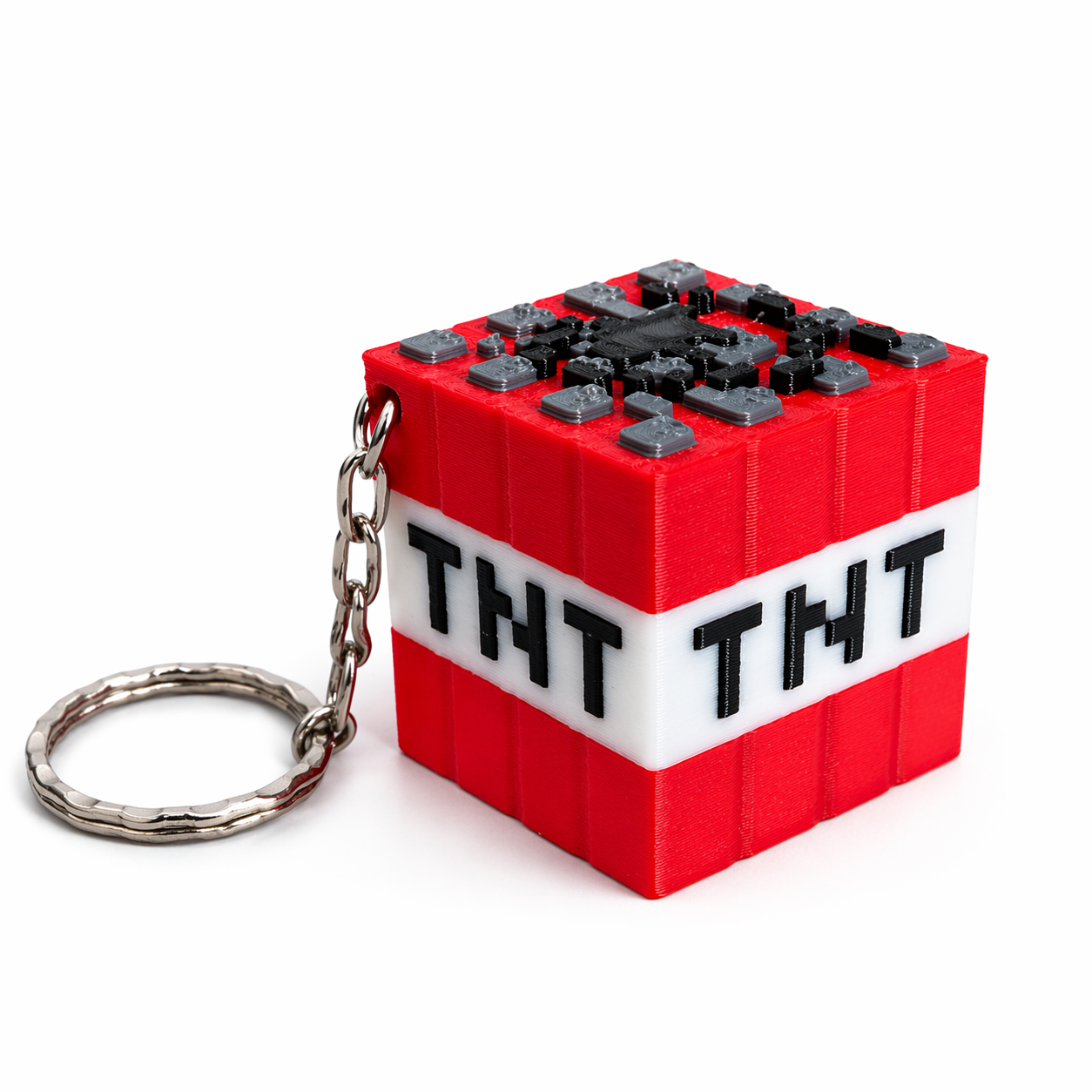 Брелок Minecraft TNT 3D-печатный