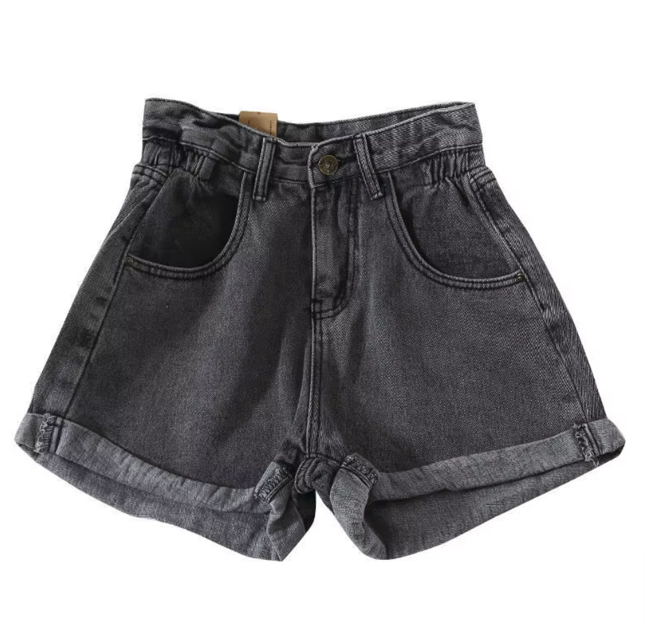 Шорты женские джинсовые высокая талия XXL Серый (ШАС4) - фото 6 Шорты женские джинсовые высокая талия XXL Серый (ШАС4) - фото 6