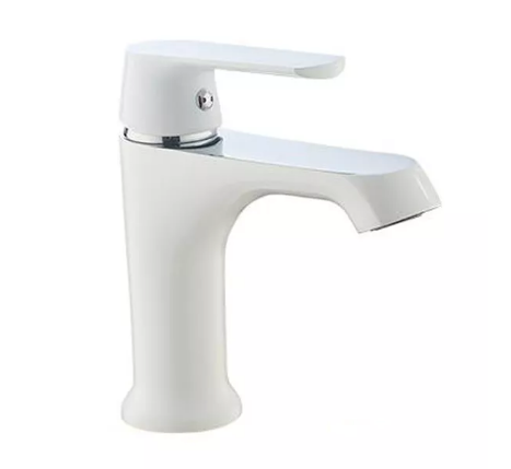 Змішувач для умивальника Frap F1031 d 35 мм Білий/Хром