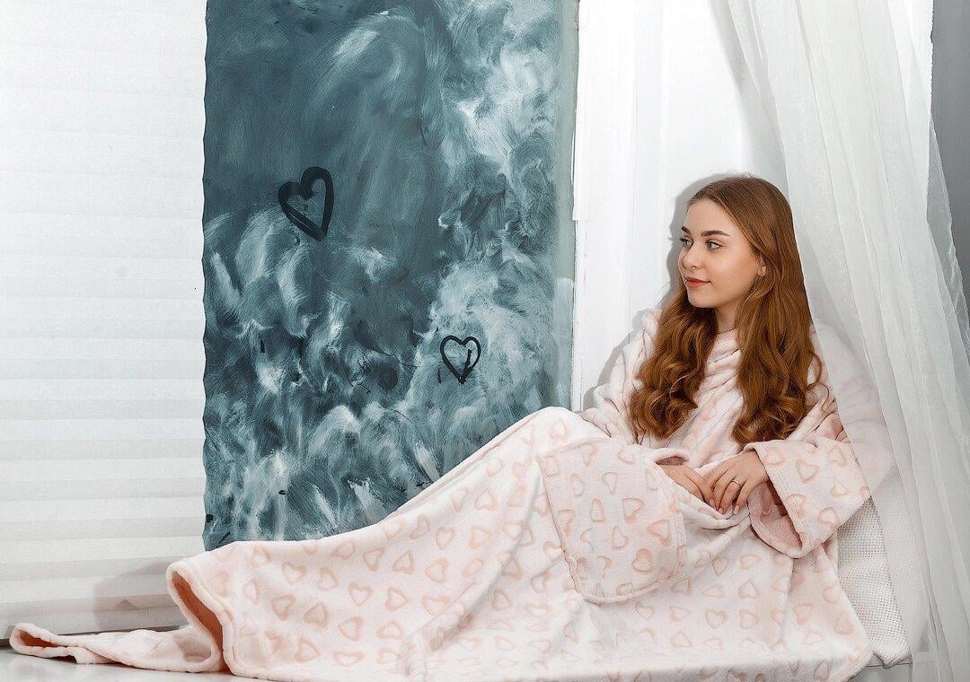 Плед с рукавами и рисунком 1939517846 200x160 см Бежевый (1939517846) - фото 1 Плед с рукавами и рисунком 1939517846 200x160 см Бежевый (1939517846) - фото 1