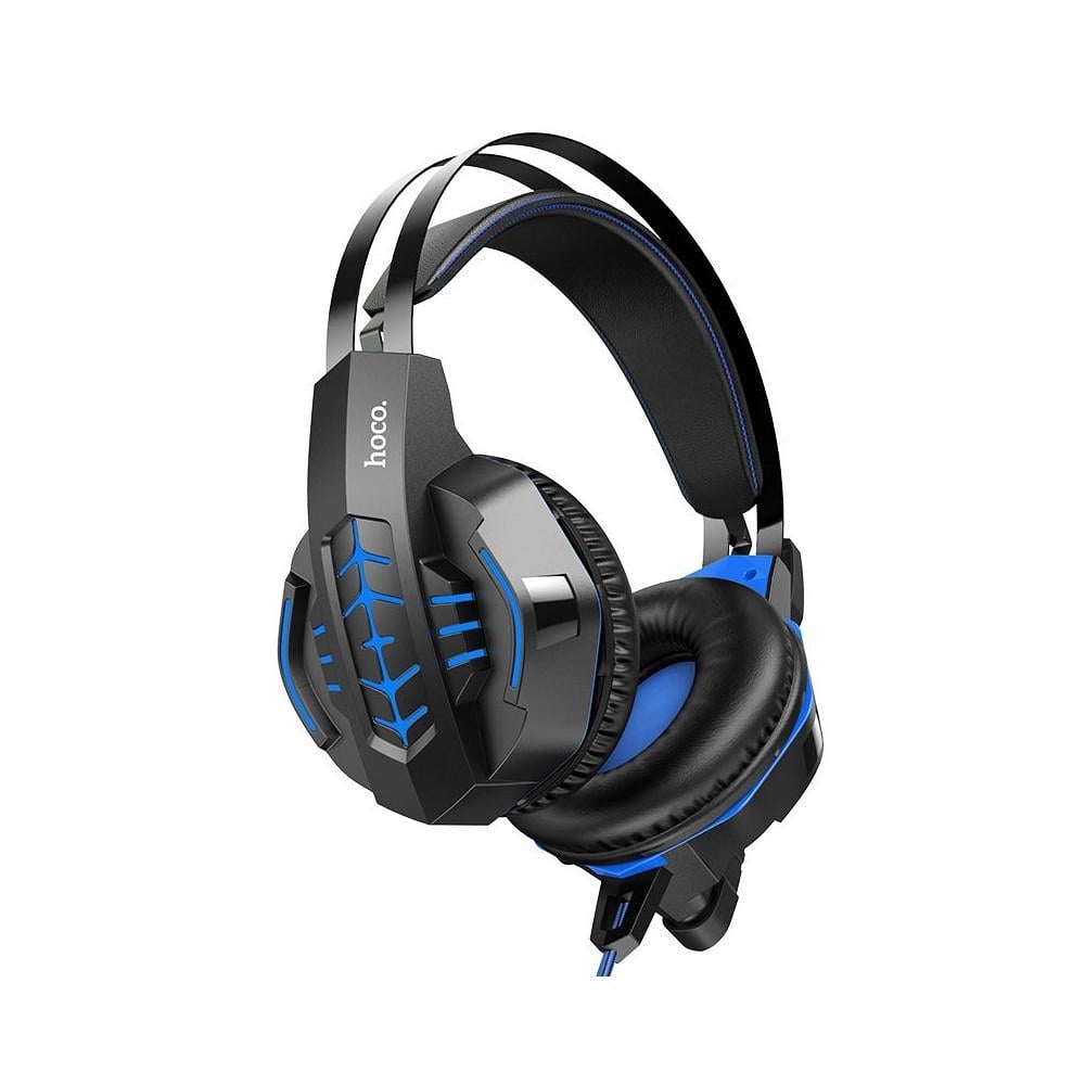 Наушники Hoco W102 Cool tour gaming headphones Blue