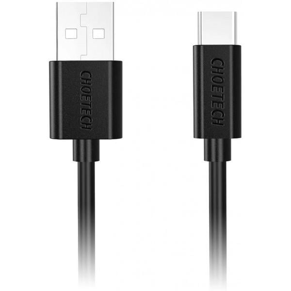 Кабель USB 2.0 AM-Type-C M Choetech AC0003 3,0 A 18 W PVC 2 м Черный (577055)