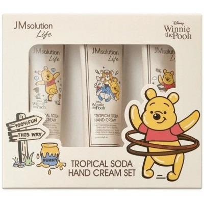 Набор кремов для рук с тропической содой JMsolution Life Disney Tropical Soda Hand Cream set Винни Пух 3 по 50 мл