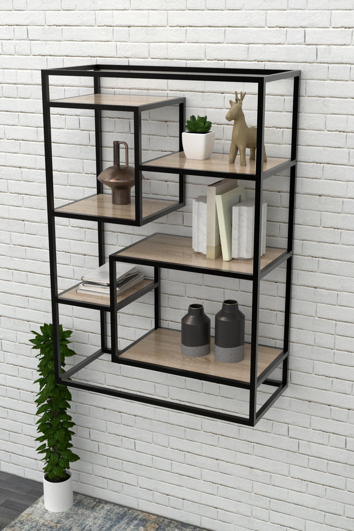 Полка настенная в стиле лофт EcoLoft Arketa DSP-1194 Дуб Сонома (DSP-1194-4)