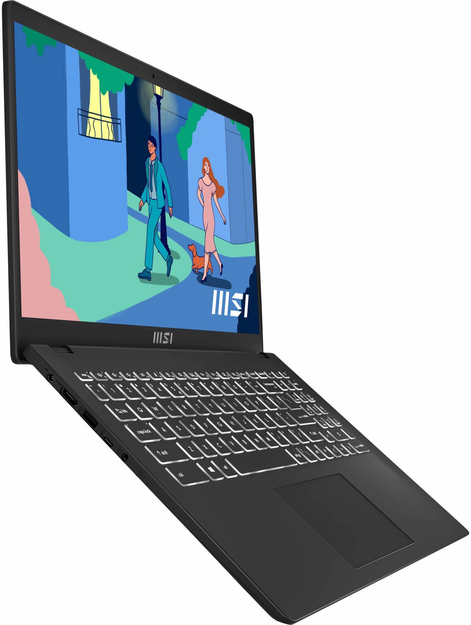 Ноутбук MSI Modern B12M-018PL 15,6" IPS i7-1255U 16 Gb RAM 512 Gb SSD Windows 11 Home (B12M-018PL) - фото 8