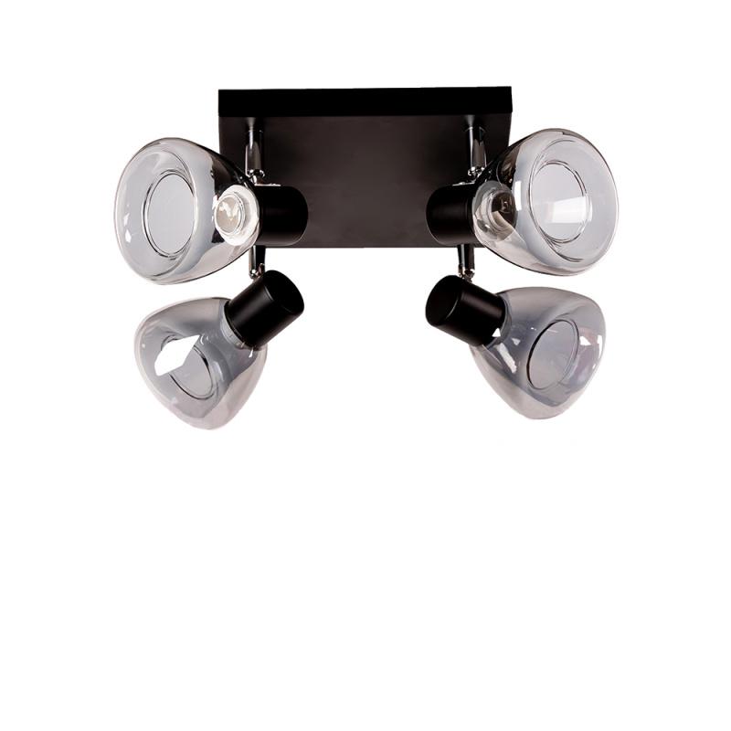 Люстра потолочная Light House SH-16023/4 BK+CR на четыре лампы Черный