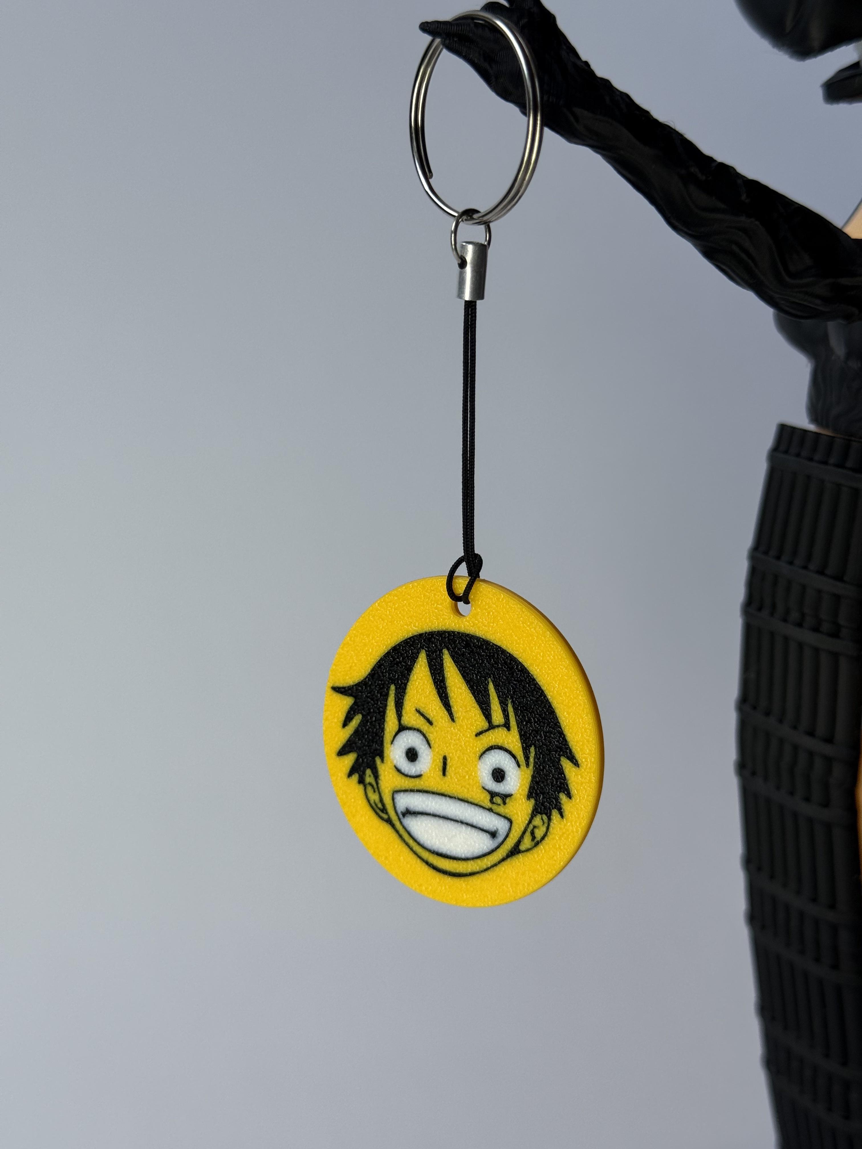 Брелок Монки Д. Луффи One Piece Желтый с черным