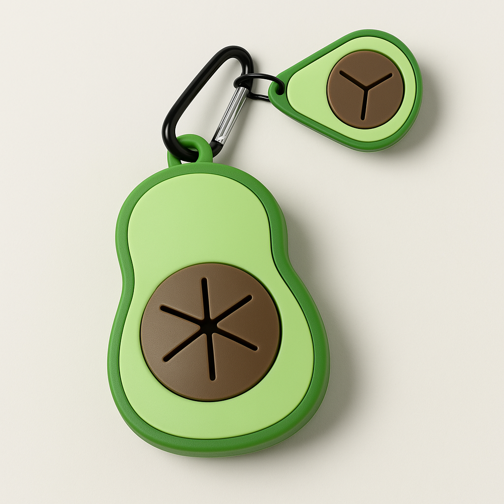 Контейнер диспенсер авокадо для пакетів для прибирання фекалій Зелений - фото 3