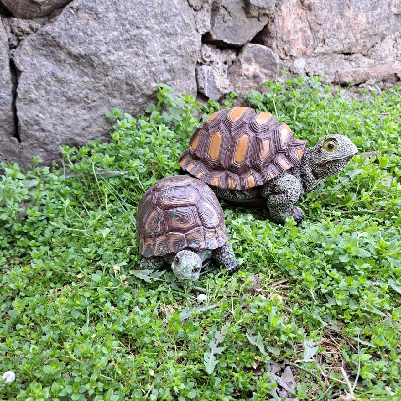 Комплект садовых фигур Семья черепах №4 (4313) - фото 6 Комплект садовых фигур Семья черепах №4 (4313) - фото 6