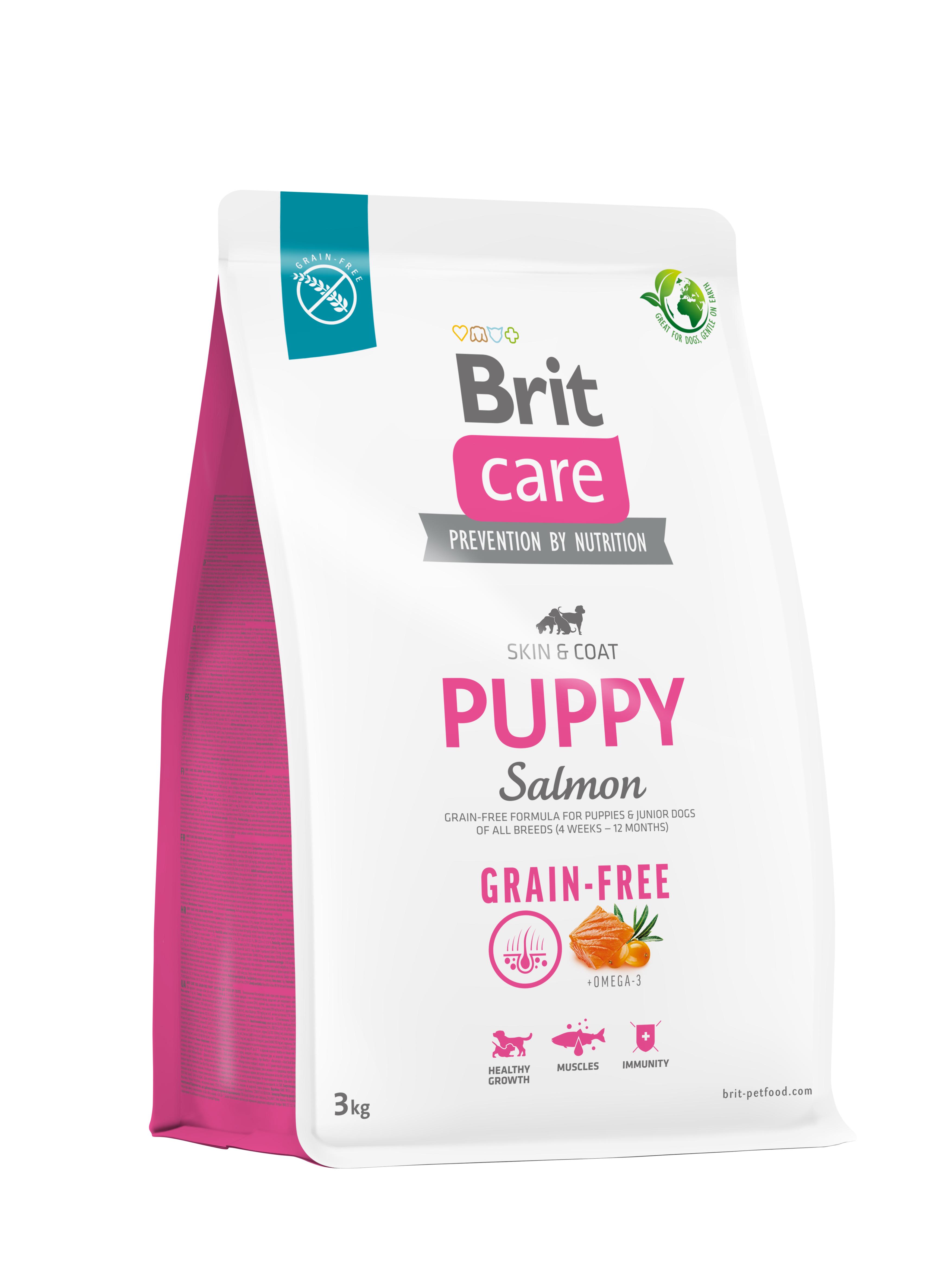 Корм для щенят Brit Care Dog Grain-free Puppy беззерновий з лососем 3 кг (172194) Корм для щенят Brit Care Dog Grain-free Puppy беззерновий з лососем 3 кг (172194)