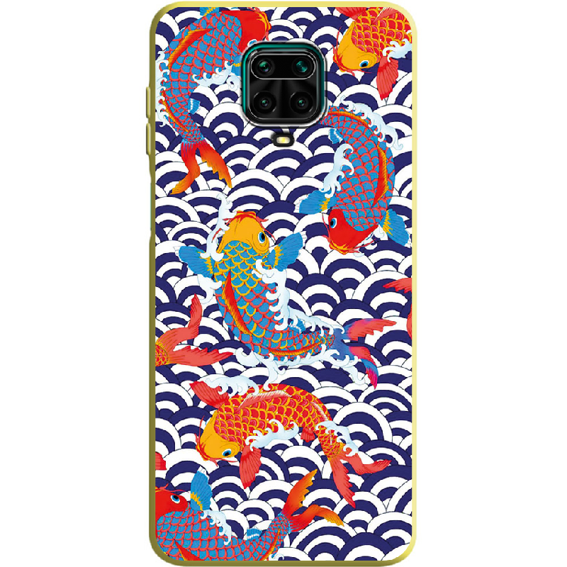 Чехол Boxface Xiaomi Redmi Note 9S Koi Fish Желтый силикон (39475-up2477-39918)