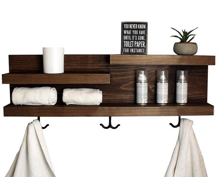 Полка для ванной из дерева Хинтер Капучино (ВНП/009009) Полка для ванной из дерева Хинтер Капучино (ВНП/009009)