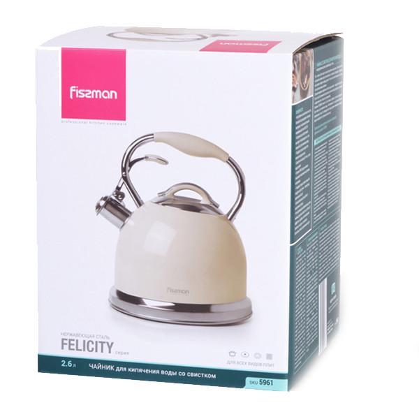 Чайник со свистком Fissman Felicity 2,6 л (5961) - фото 2