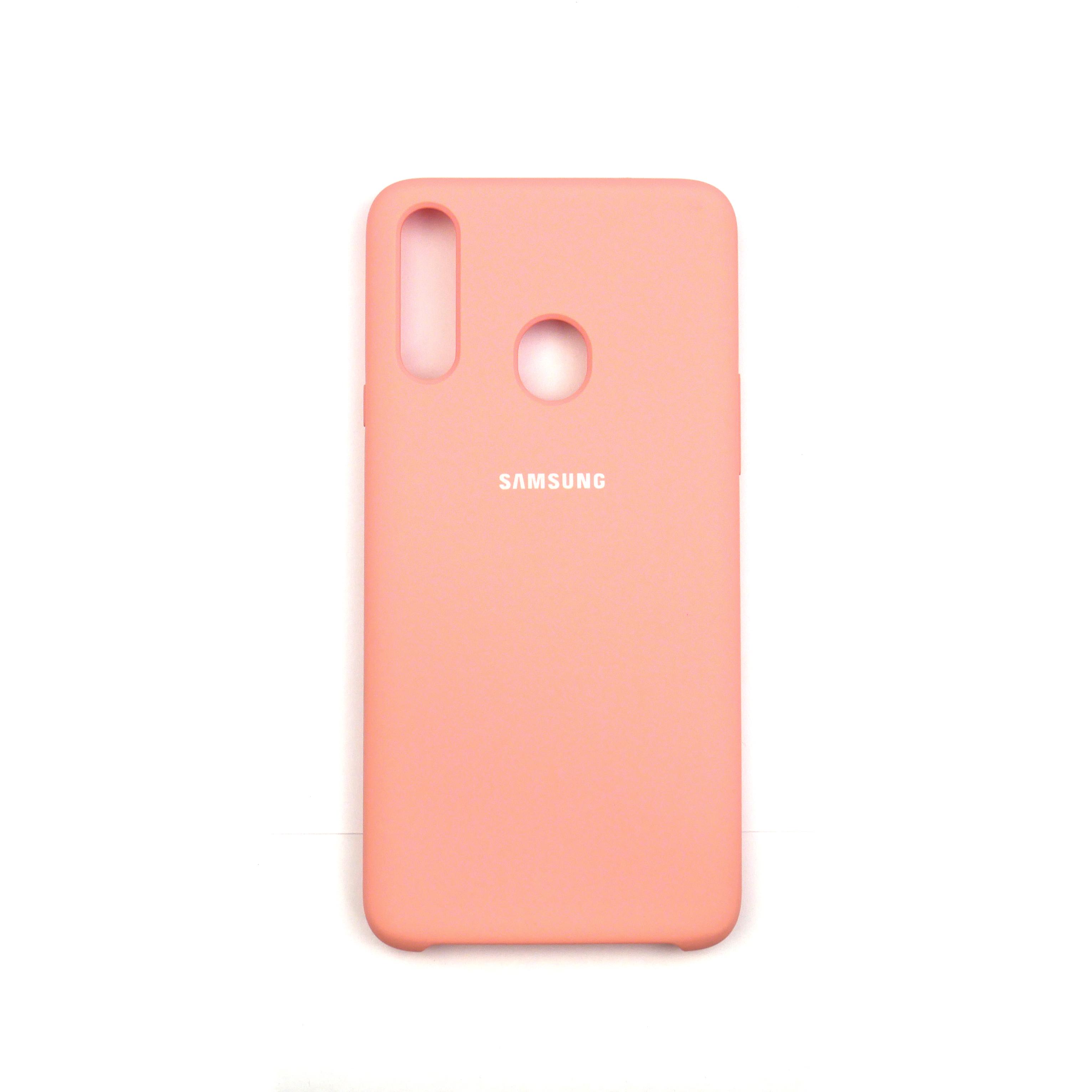 Чехол Jelly Silicone Case Samsung A20S Peach Pink (35)