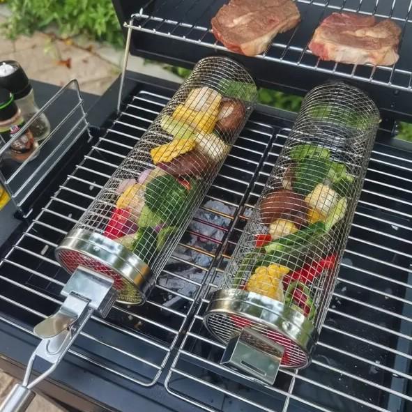 Решетка-гриль из нержавеющей стали GRIL для барбекю с щеткой для чистки (GRIL35) - фото 2 Решетка-гриль из нержавеющей стали GRIL для барбекю с щеткой для чистки (GRIL35) - фото 2