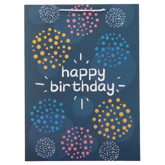Подарочный пакет Elisey Birthday 31х42 см 4 шт. Разноцветный (9100-006)