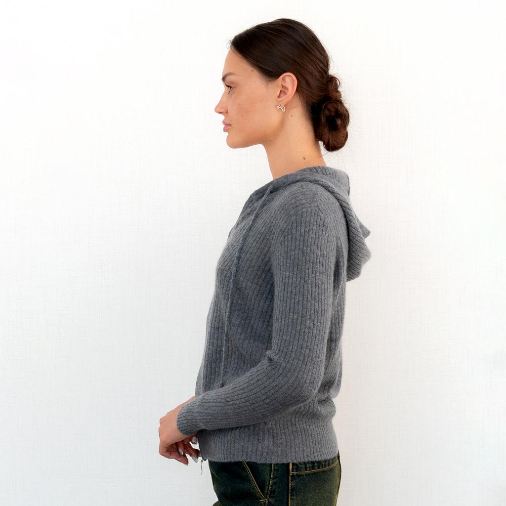 Кардиган жіночий повсякденний Loro Piana S Сірий (2797308175) - фото 3