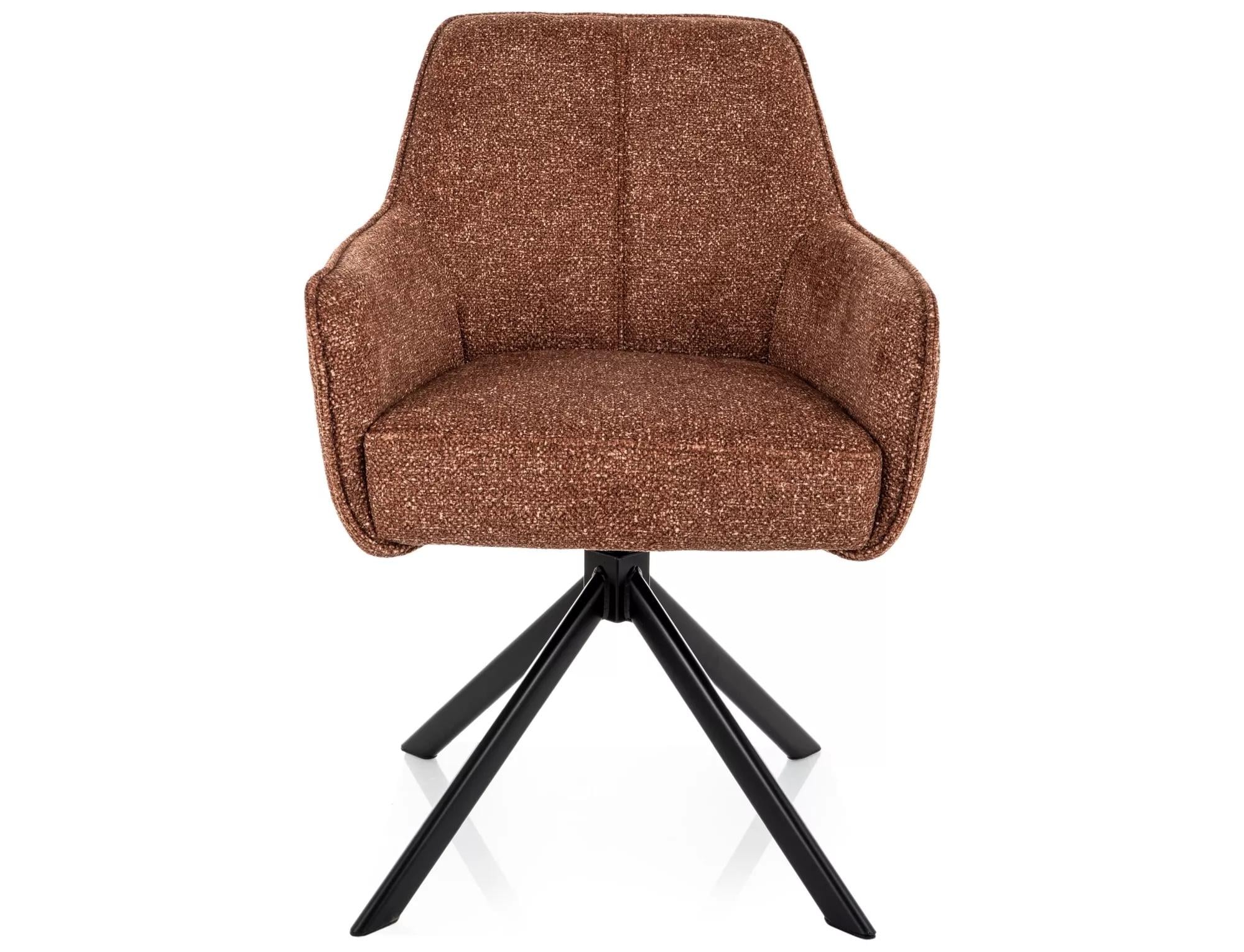 Стул кухонный обеденный мягкий Signal Notti Leo Кемел/Черный