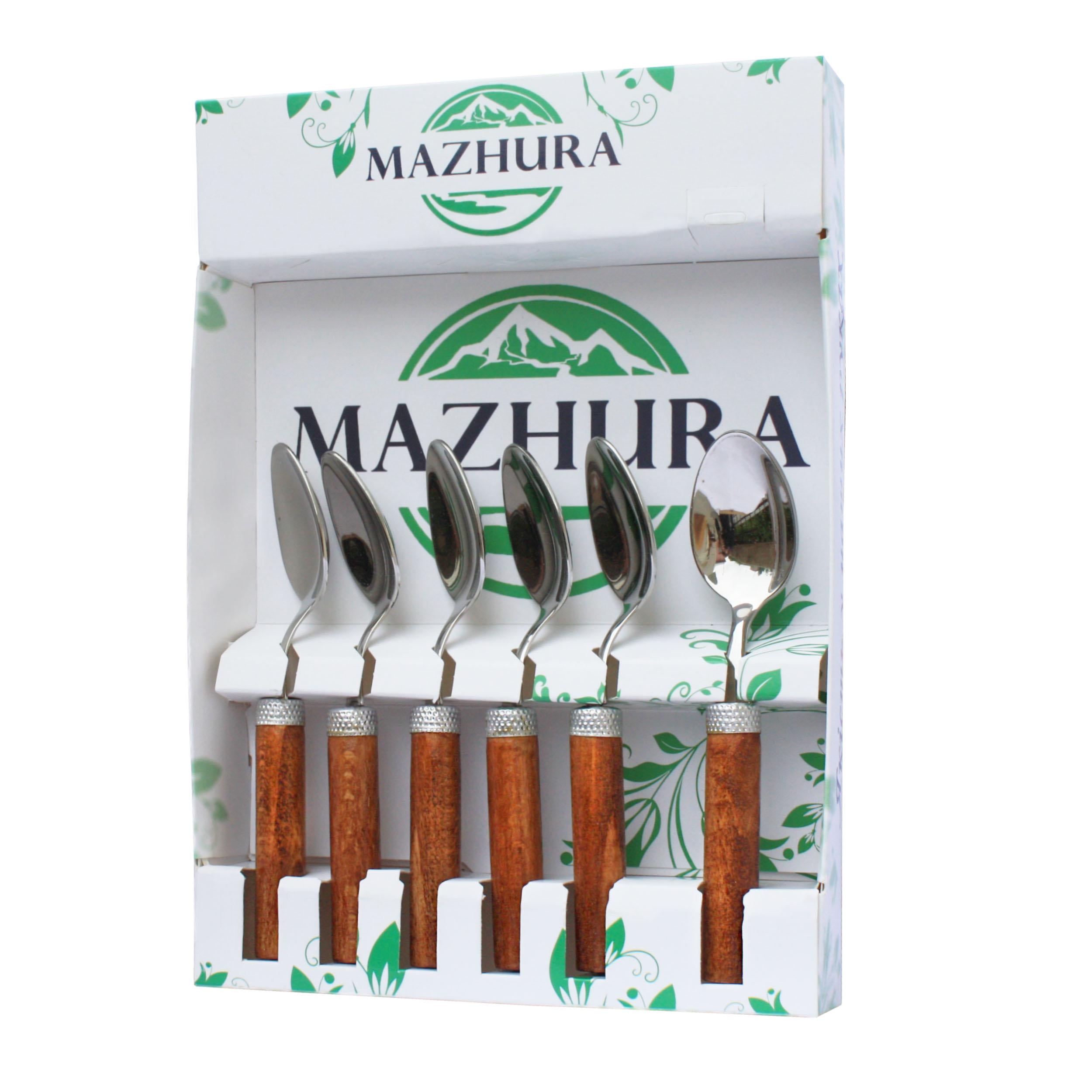 Набор чайных ложек Mazhura Wood walnut 6 приборов (mz505660)