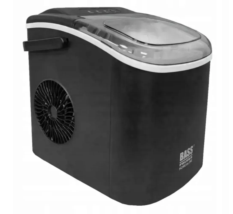 Льодогенератор електричний Bass Polska BH 10001 1,3 л конусного типу 12 кг/24 год для дому офісу вечірок Чорний