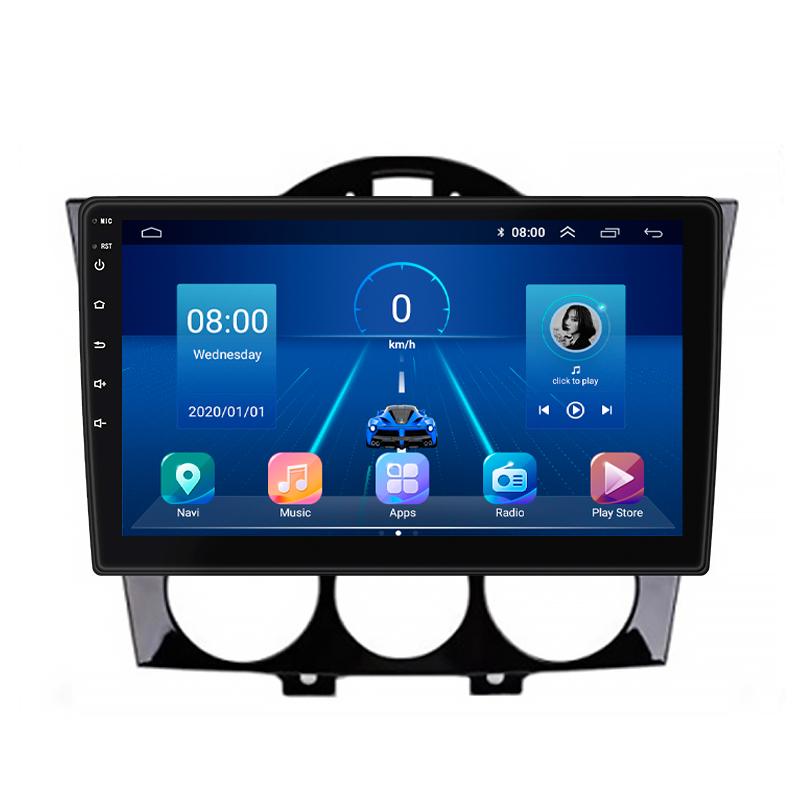 Штатная магнитола Lesko для Mazda RX-8 I 2003-2008 экран 9" 6/128Gb 4G Wi-Fi GPS Top