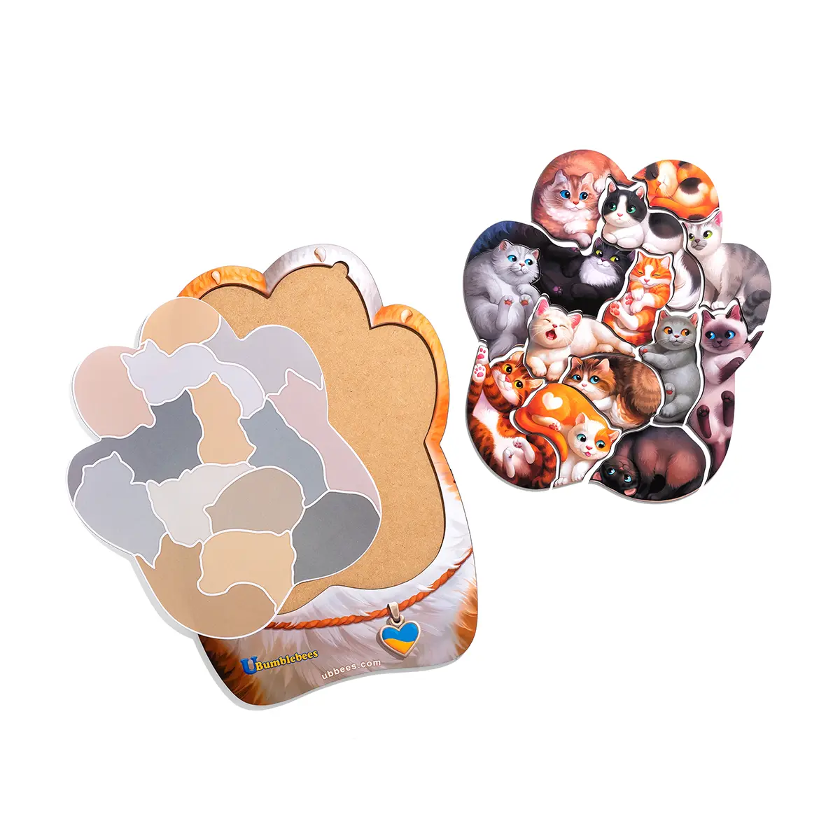 Пазл дерев'яний Котики-муркотики рамка-вкладка (2394139435) - фото 4 Пазл дерев'яний Котики-муркотики рамка-вкладка (2394139435) - фото 4