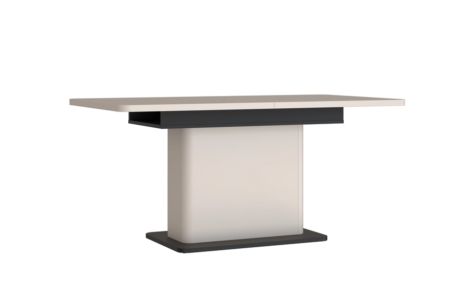 Стол Forte Meble Vodol TBLT7088 раскладной с черной окантовкой 1600/2000x900x750 Бежевый (2147483701)