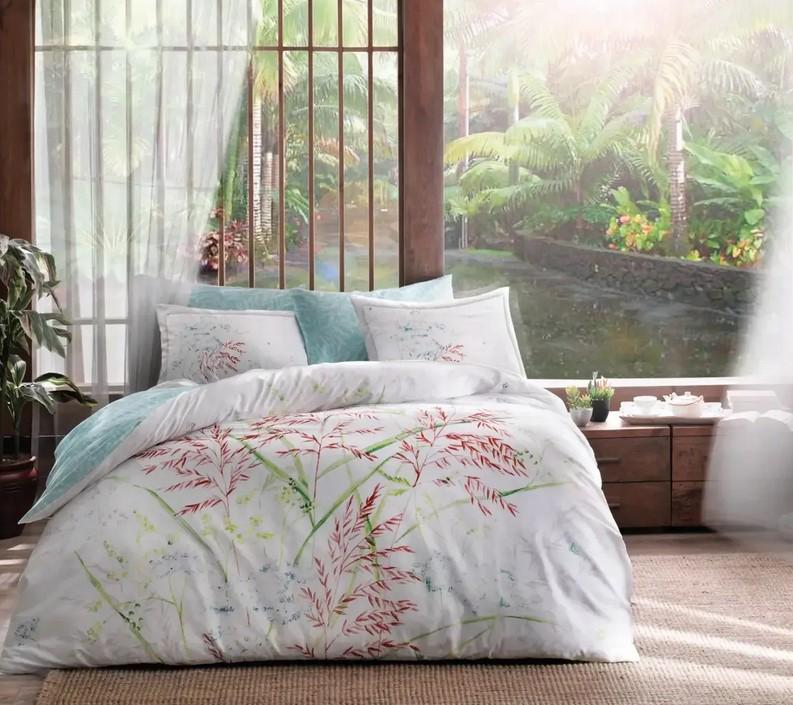 Комплект постельного белья Tac Benicia yesil сатин евро (2000022283916) Комплект постельного белья Tac Benicia yesil сатин евро (2000022283916)