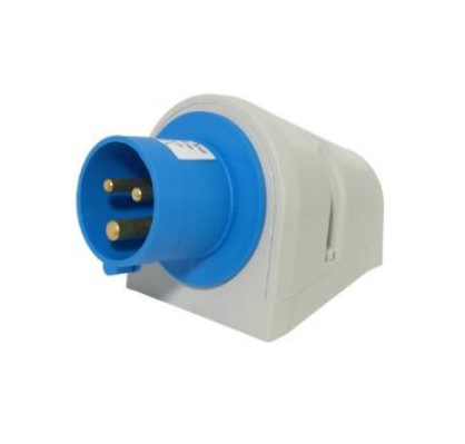 Силовая вилка ETI EP-3232 2P+PE 32А 230 В встроенная IP44 Синий (4482061)