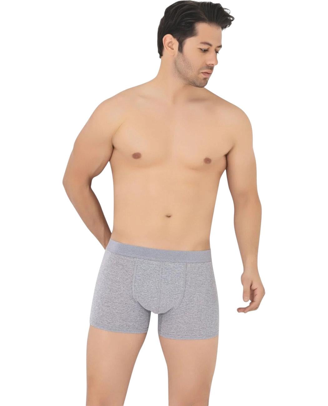 Трусы-боксеры мужские Donset DSPLAIN1GREY однотонные L Серый (93847503716191)